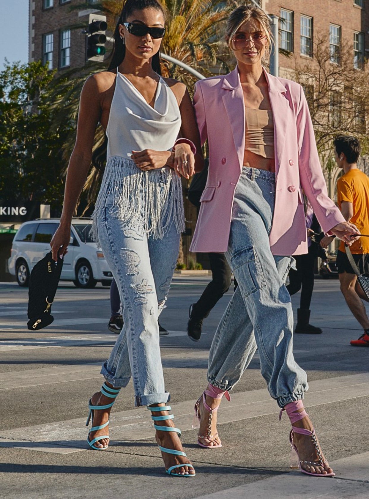 Ronja Strappy Heeled Sandal Bby Blue