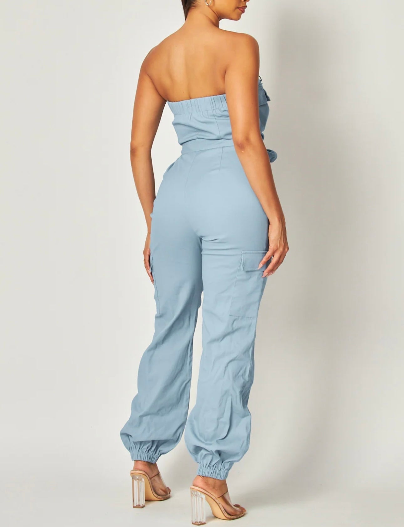 Jumpsuit Strapless Cargo