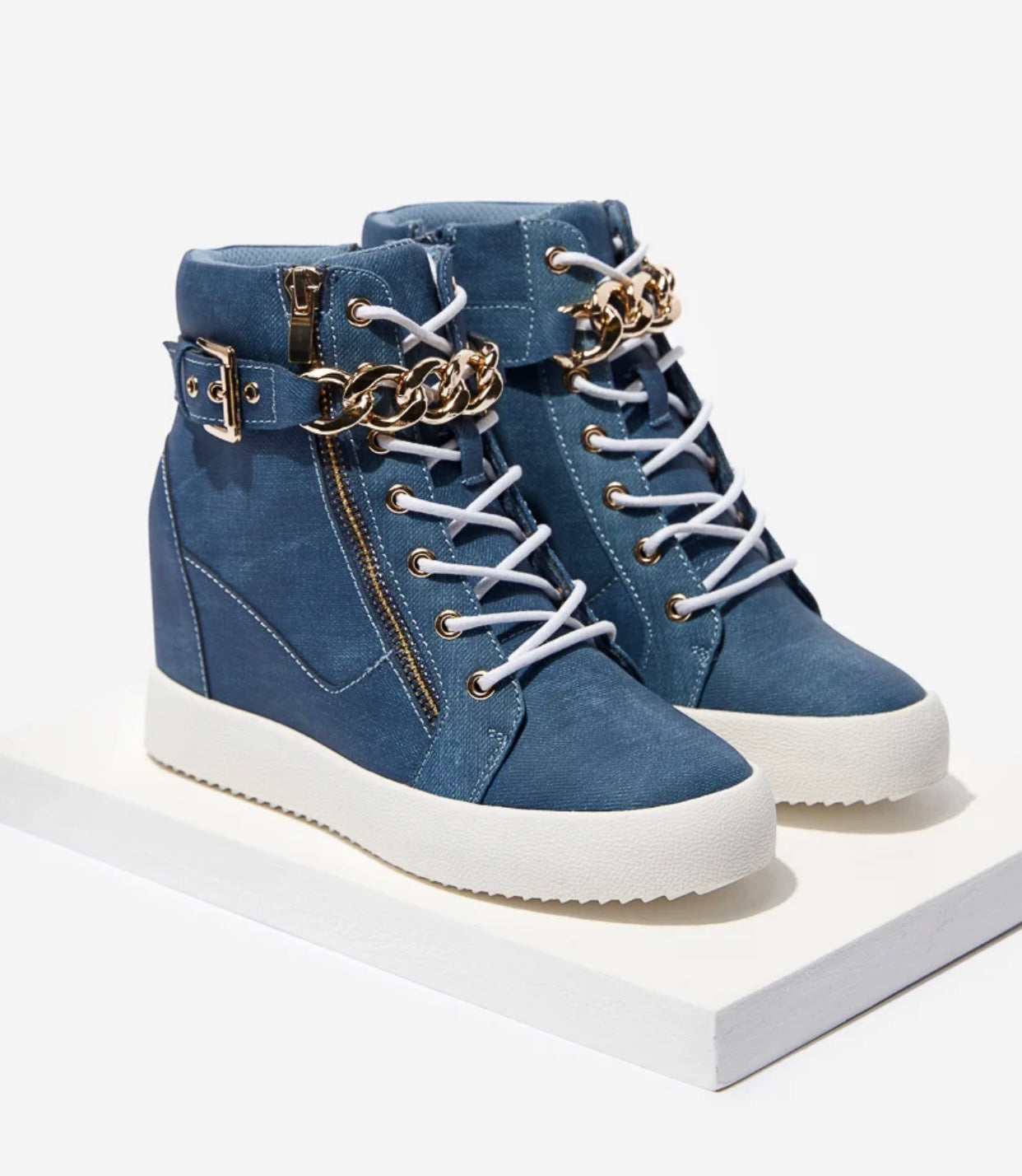 Aleale High Top Wedge Sneaker