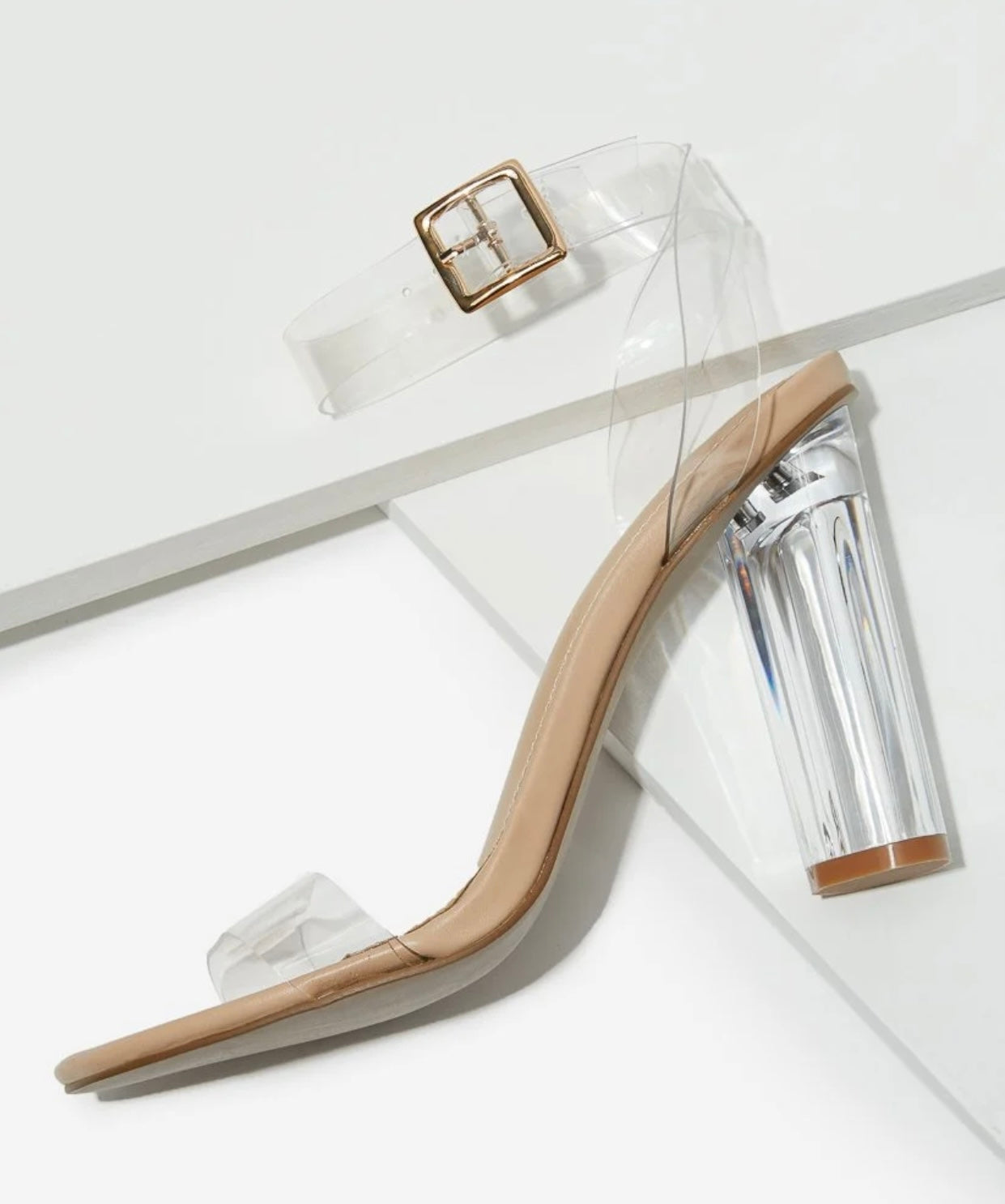 Hanna Block Heel Pvc Sandal