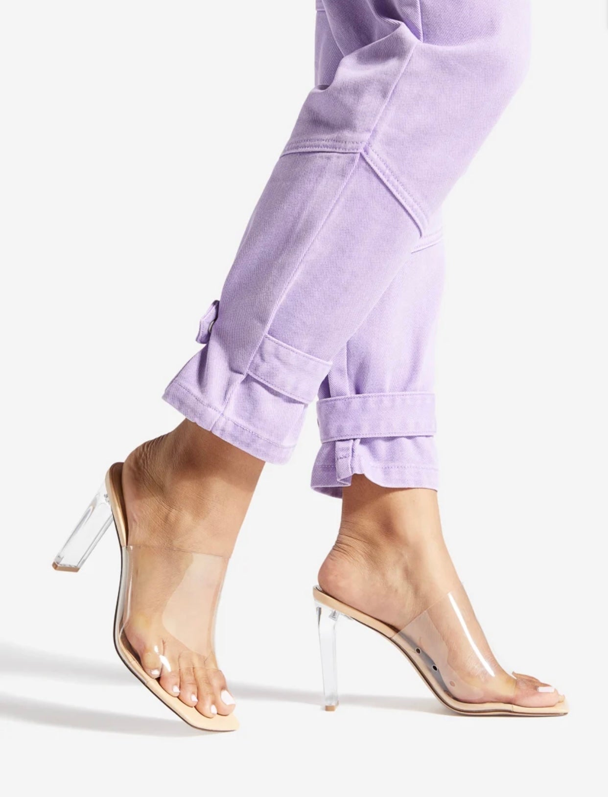 Mirta Lucite Sandal